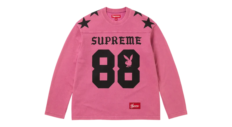 Supreme Playboy L/S Football Top Pink