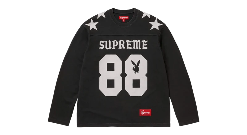 Supreme Playboy L/S Football Top Black