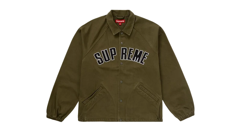 Supreme Arc Denim Coaches Jacket Olive (SS24)