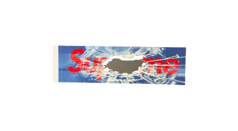 Supreme Broken Glass Box Logo Sticker