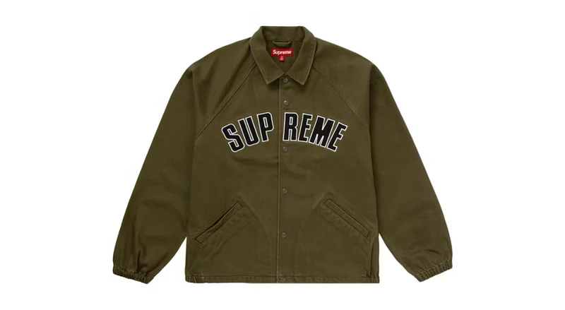 Supreme Arc Denim Coaches Jacket Olive