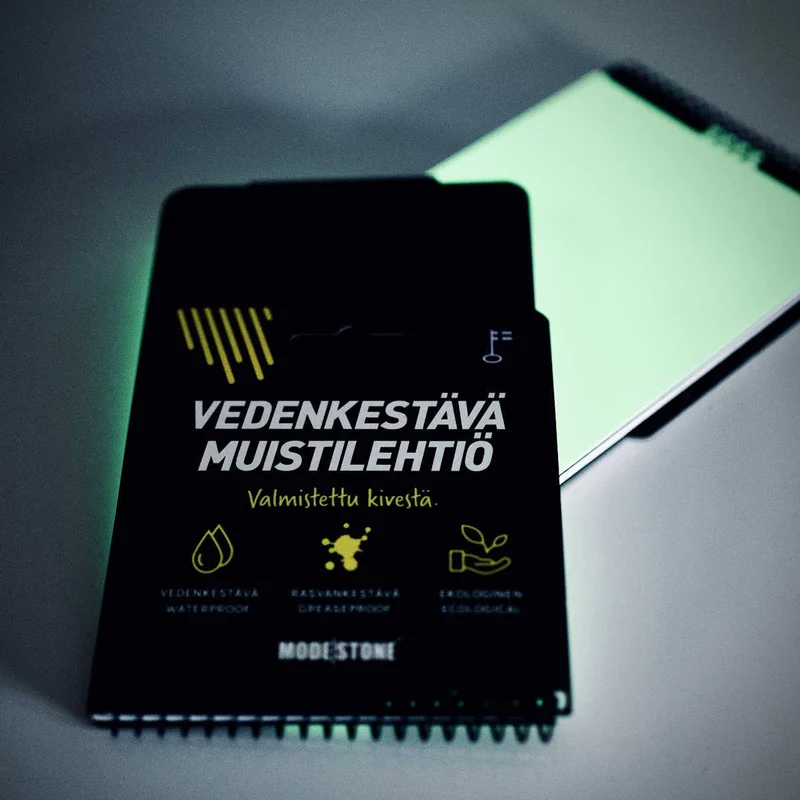 Modestone Glowpad Waterproof Notepad - Glow in the Dark Slate