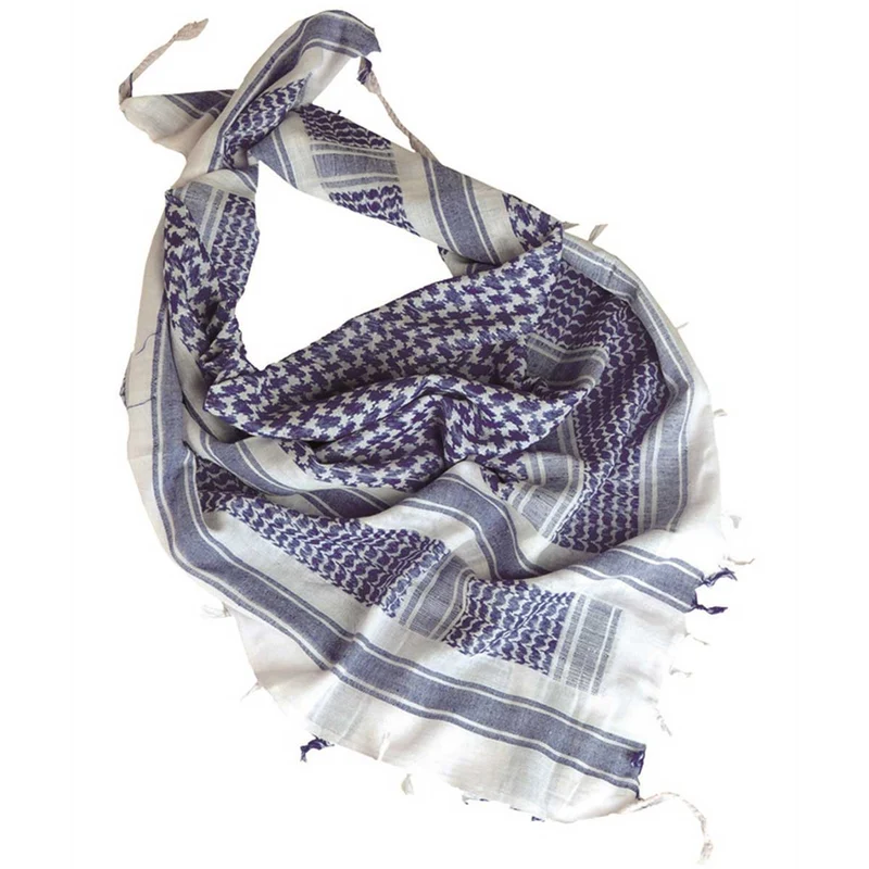 Mil-Tec Shemagh Head Scarf White / Blue