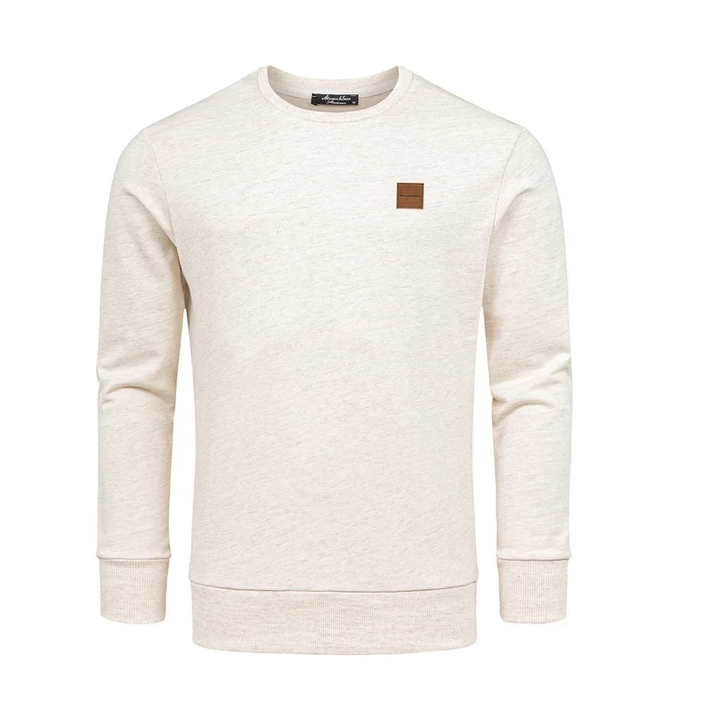 Herr Sweatshirt beige melange - Komfort och Stil - Amaci & Sons