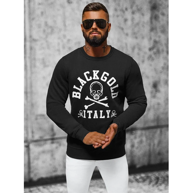 Svart Tröja BlackGold - Sweatshirt Herr