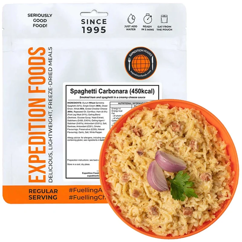 Expedition Foods Freeze-Dried Meal Spaghetti Carbonara 450kcal
