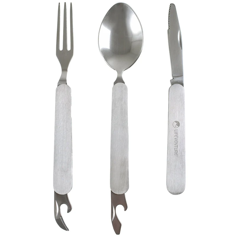Lifeventure Stainless Steel Folding Cutlery Set