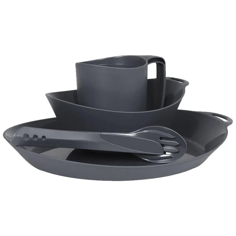 Lifeventure Ellipse Camping Tableware Set Graphite