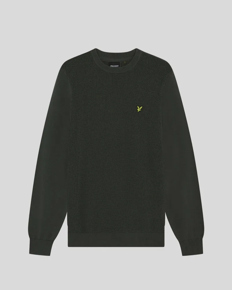Waffle Crew Neck Jumper