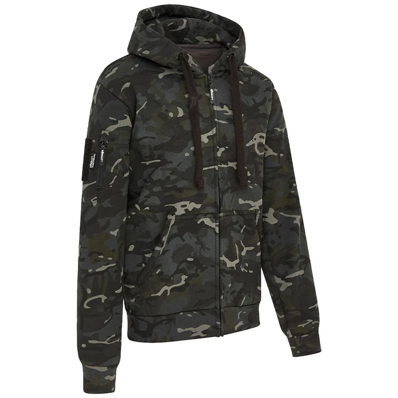 Kombat Spec-Ops Zip Up Hoodie BTP Black Camo