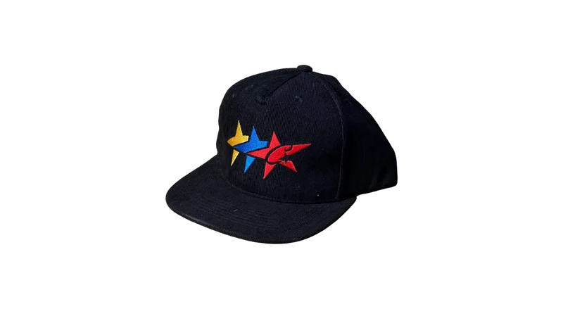 Corteiz C-Star Corduroy Trucker Cap Black