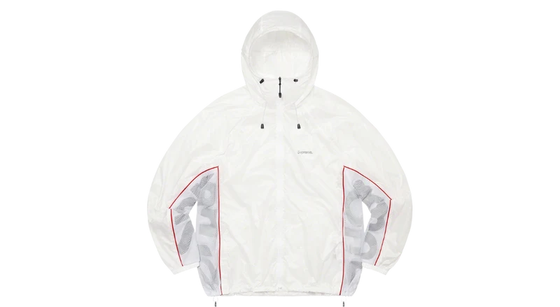 Supreme Ripstop Hooded Windshell White