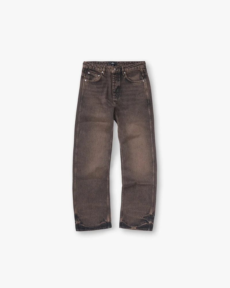 R2 Straight Leg Denim - Bark