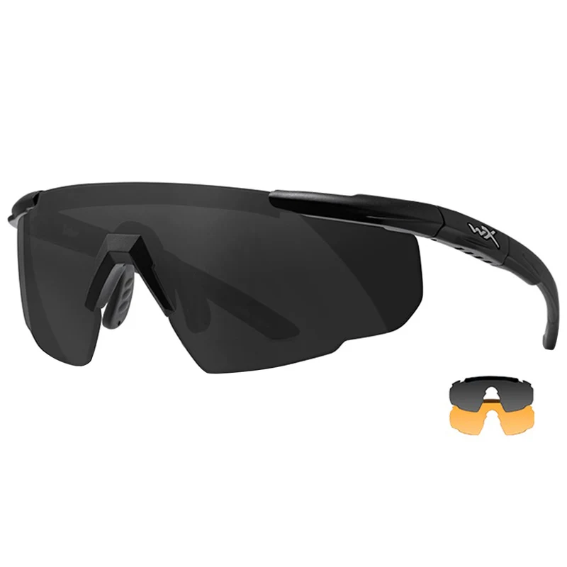 Wiley X Saber Advanced Glasses - Smoke Grey + Light Rust