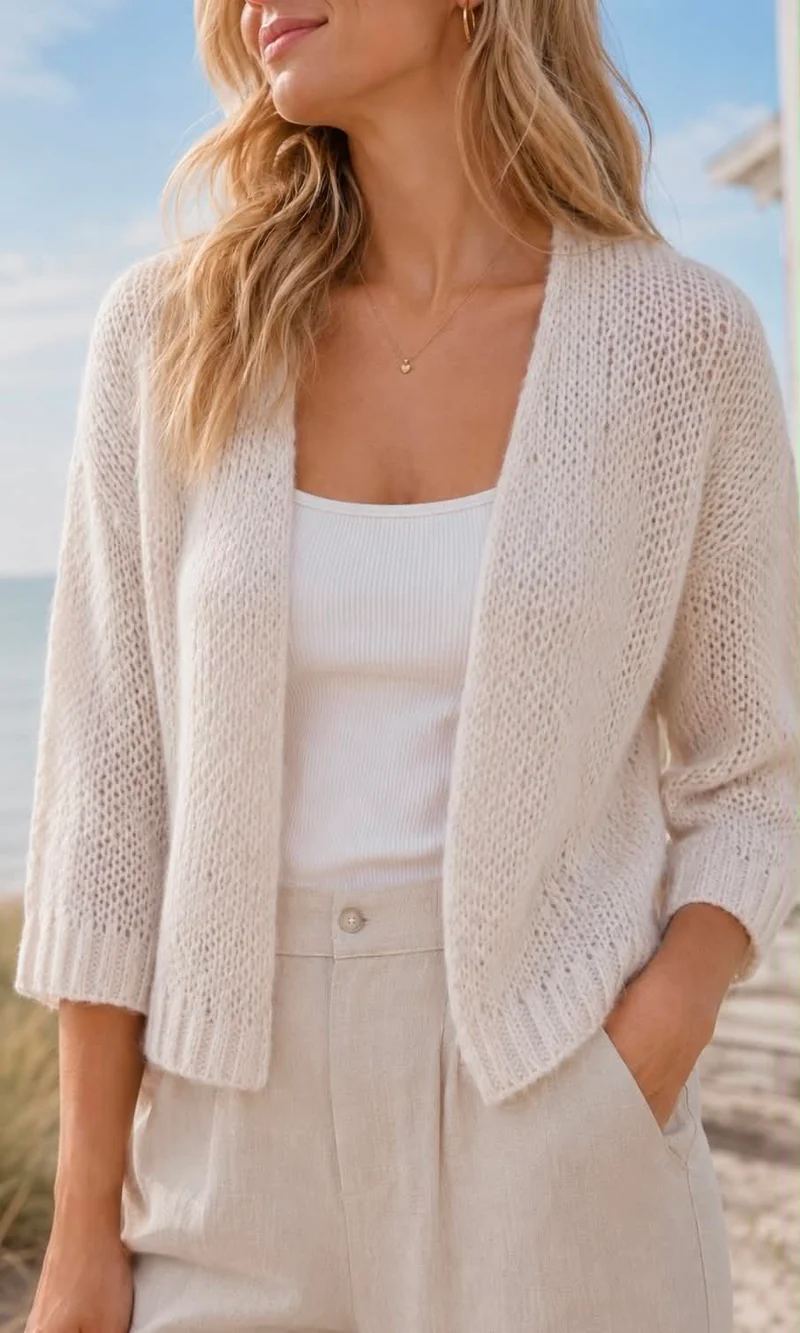 Cardigan CASEY - Champagne