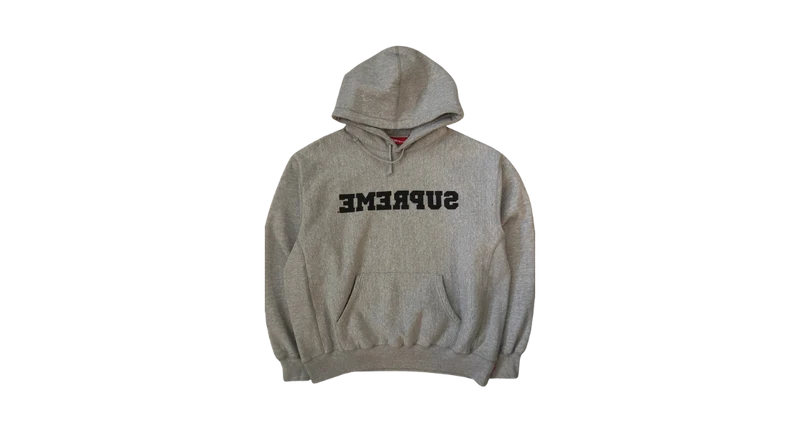 Supreme Reverse Hooded Sweatshirt Heather Grey (P)