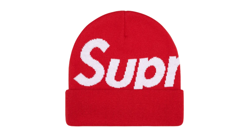 Supreme Big Logo Beanie Red (FW25)
