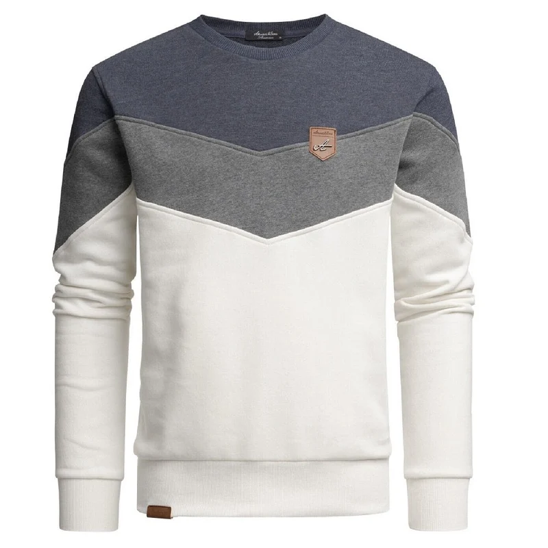 Sweatshirt Herr - Långärmad Blå/grå/vit