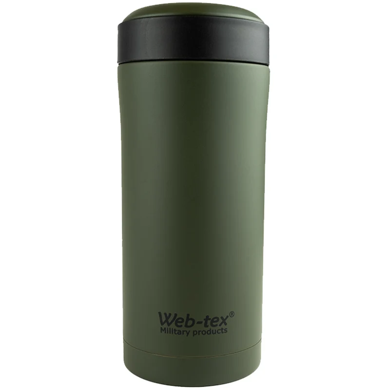 Web-Tex Ammo Pouch Flask Stainless Steel Green