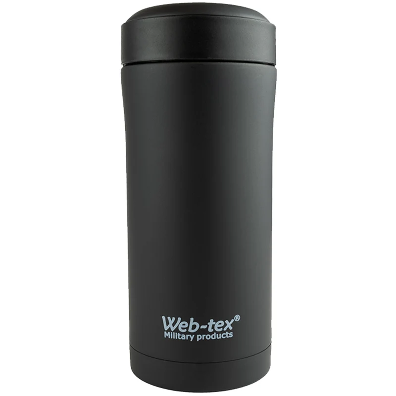 Web-Tex Ammo Pouch Flask Stainless Steel Black
