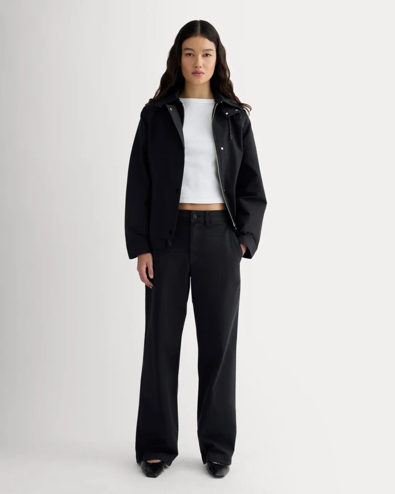 The Wide-Leg Chino | Black