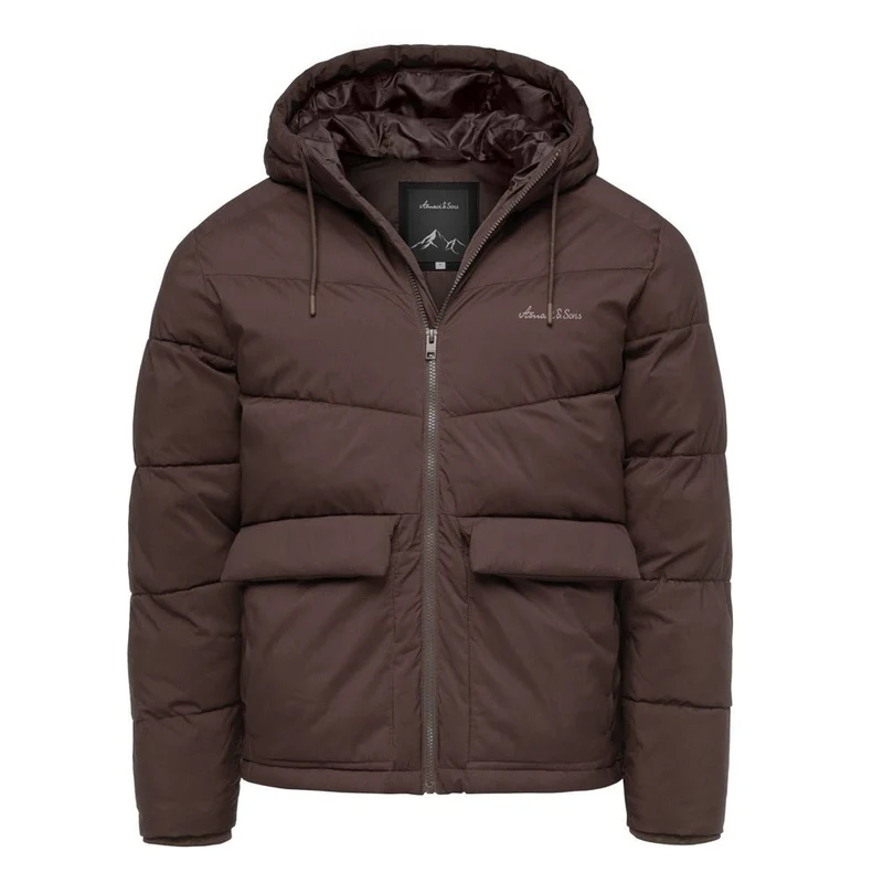 Amaci & Sons Vinterjacka Herr – Vadderad Jacka med huva