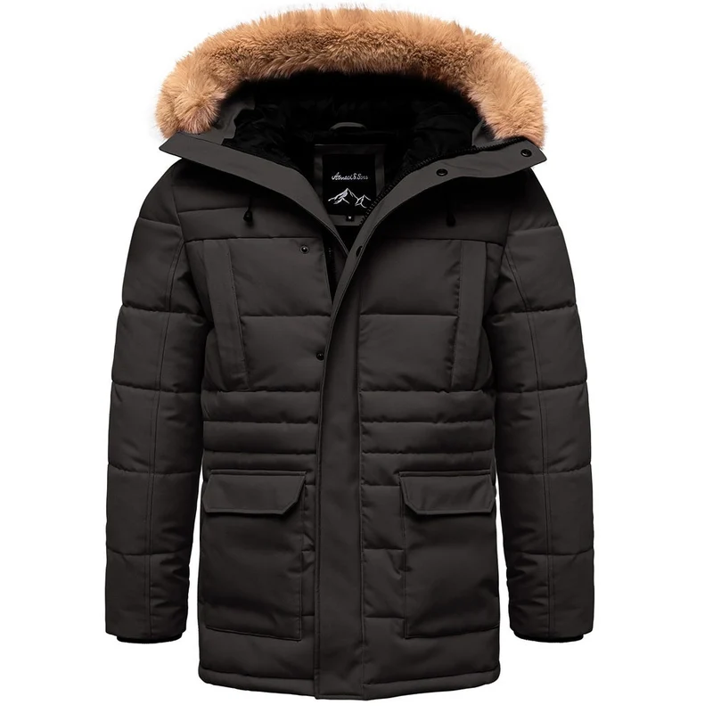 Vinterjacka Parkas –Svart Herrjacka – Amaci & Sons