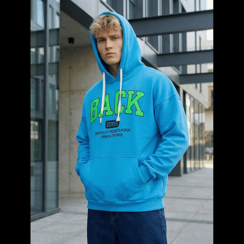 Hoodie Herr - Back Super huvtröja