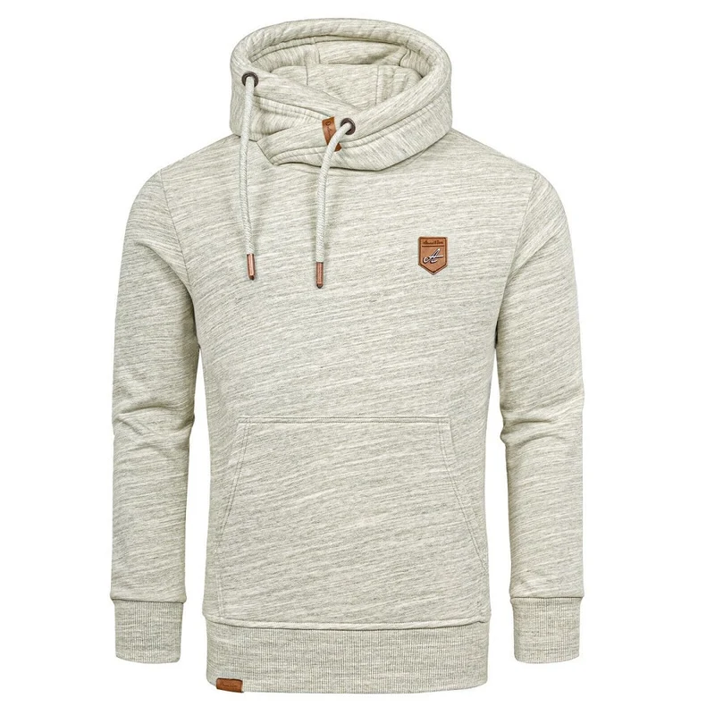 Hoodie Herr Grön Melange huvtröja - Amaci & Sons