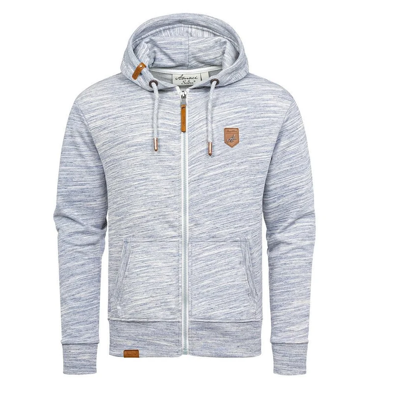Zip Hoodies i melange färger - Amaci & Sons