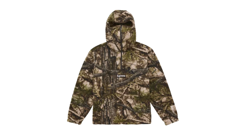 Supreme Polartec Face Mask Half Zip Hooded Sweatshirt Realtree AP Camo