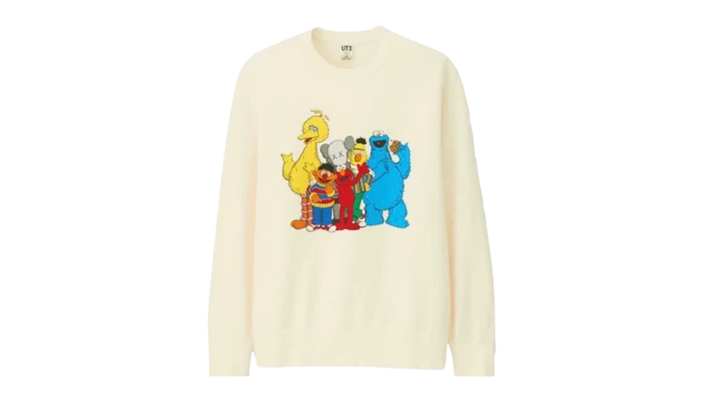 KAWS x Uniqlo Sesame Street Group Crewneck