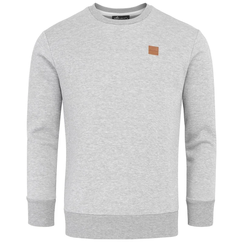 Sweatshirt Herr - Ljusgrå långärmad herrtröja Amaci & Sons