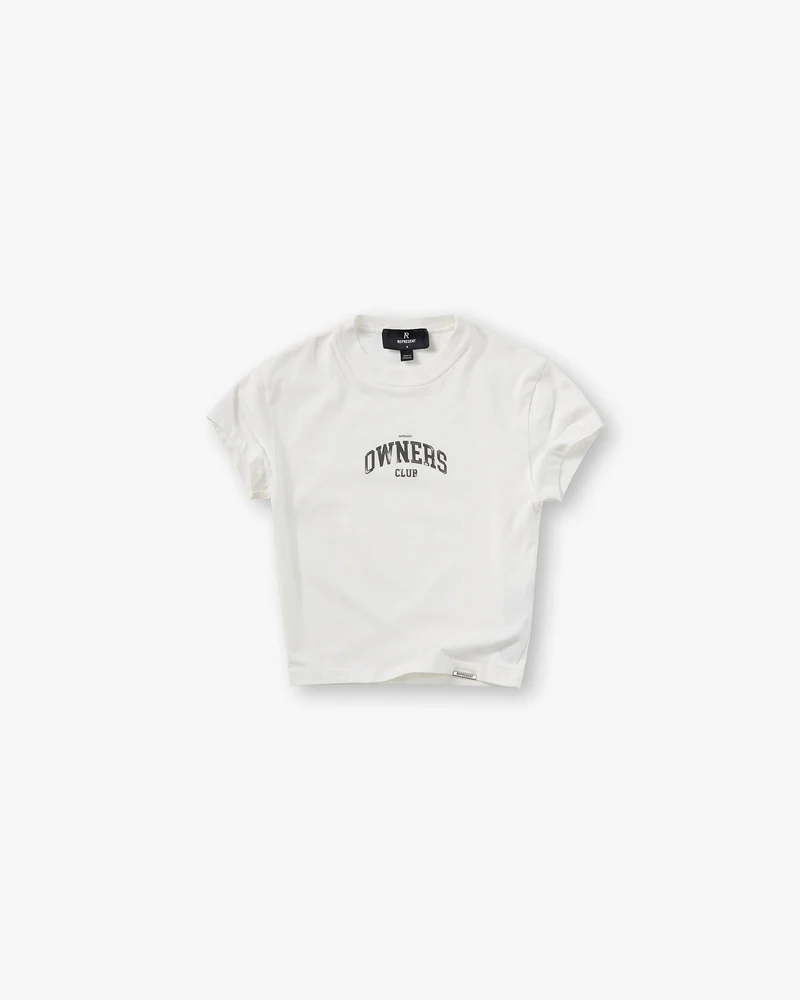 Represent Owners Club Baby Tee - Flat White