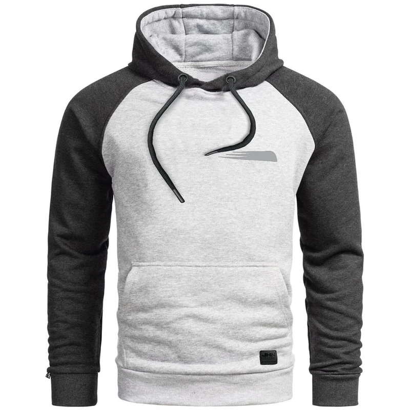 Ljusgrå Hoodie Uppsala JHNSport - Huvtröja