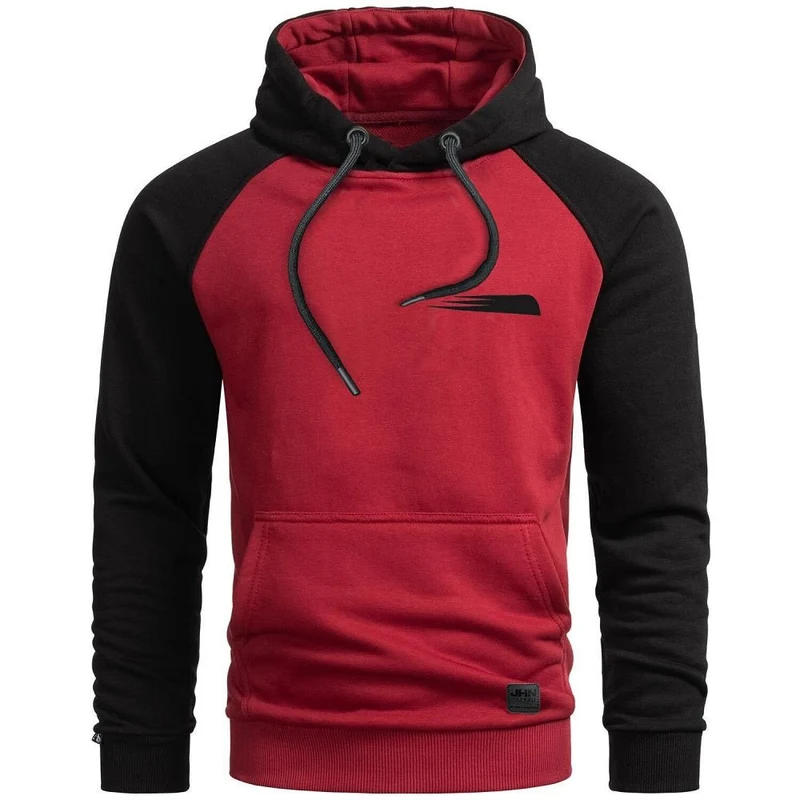 Hoodie Uppsala JHNsport Herrtröja med huva - Röd tröja med luva
