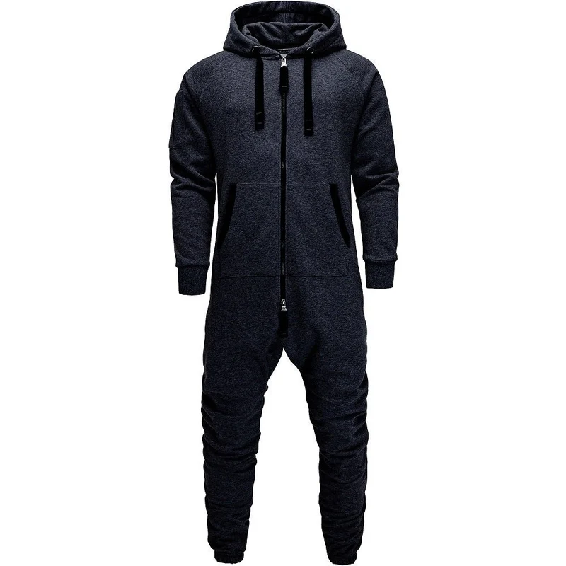 Mörkgrå Jumpsuit med attityd - Unisex Onesie Amaci & Sons