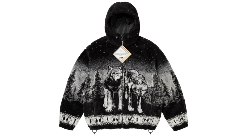 Supreme b.b. Simon Reversible Hooded Fleece Jacket Black
