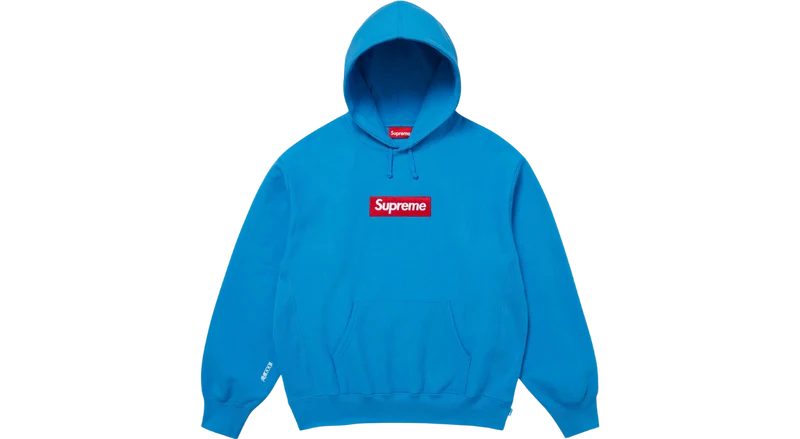 Supreme Box Logo Hoodie Bright Blue (FW25)