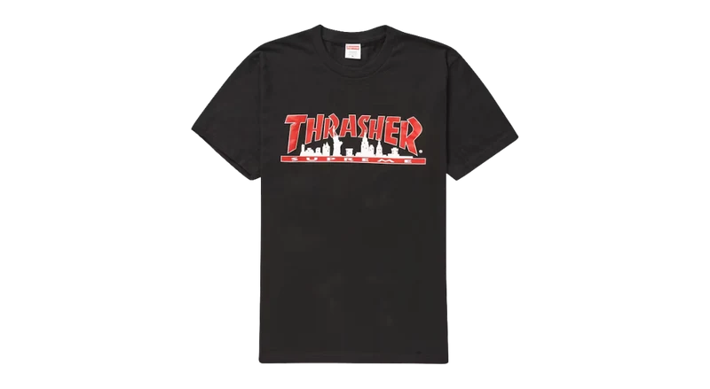 Supreme Thrasher Skyline Tee Black (FW21)