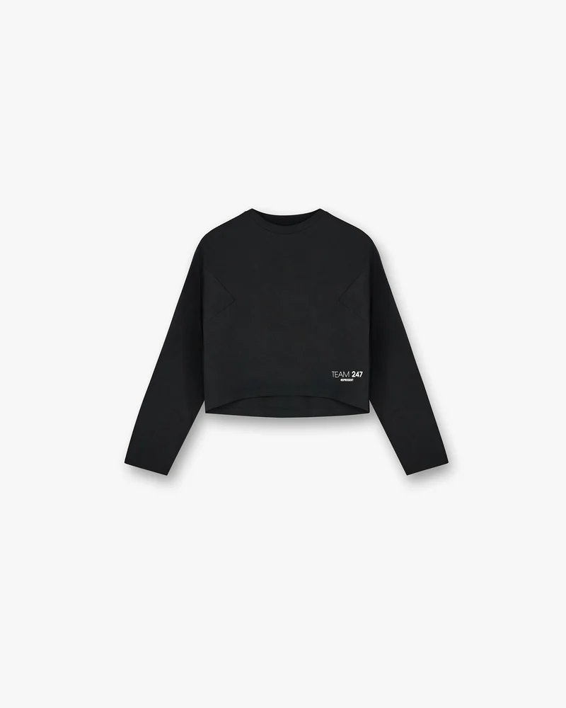 247 DNA Cropped Training T-Shirt - Black