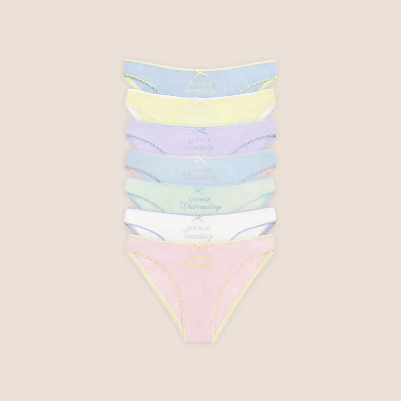 Days of the Week Trosor (7-pack) - Multicolour Pastell