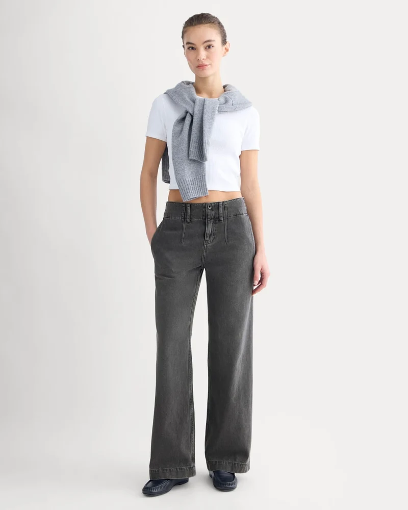 The Mid-Rise Trouser Jean | Black