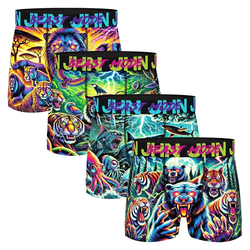 4-Pack kalsonger herr Beast Mode