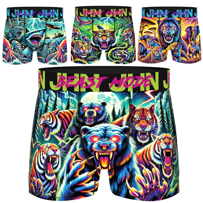 8-Pack Kalsonger Beast Mode - Fräcka premium Boxershorts Herr