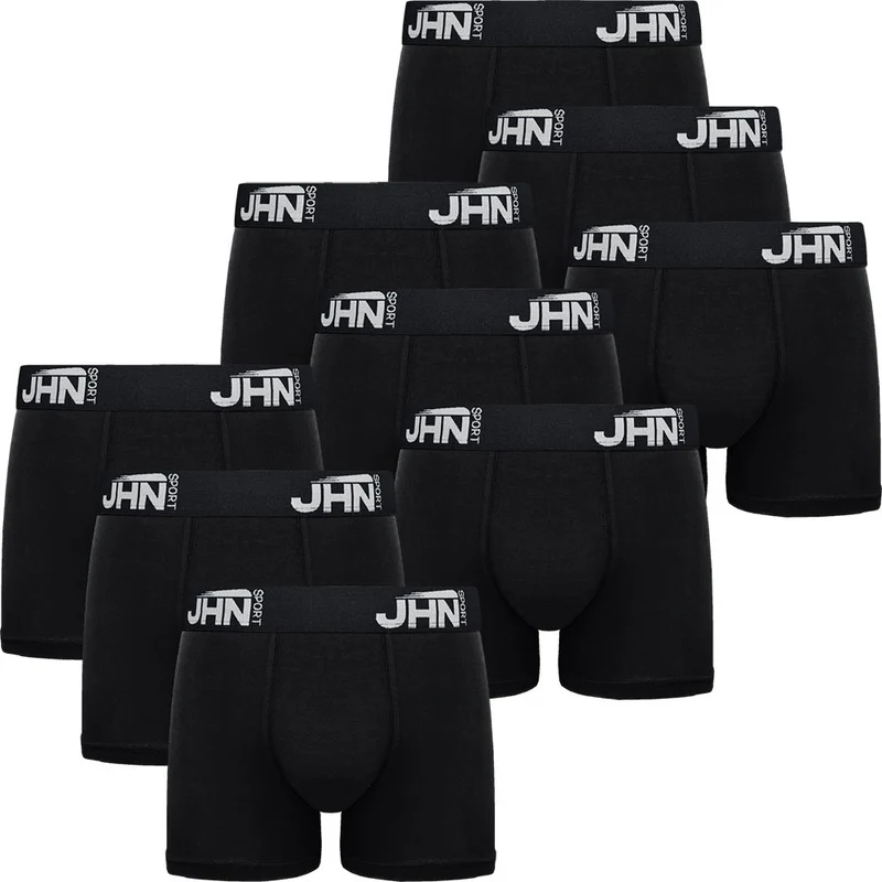 9-Pack Svarta Kalsonger JHNsport Boxershorts Premium