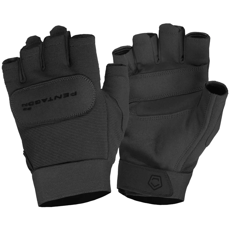 Pentagon Fingerless Duty Mechanic Gloves Black
