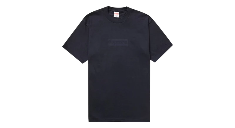 Supreme Tonal Box Logo Tee Navy