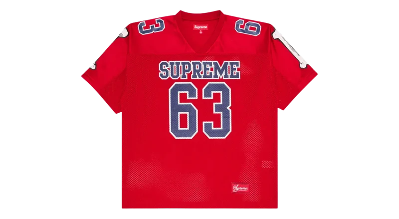Supreme Bones Football Jersey Red (FW25)