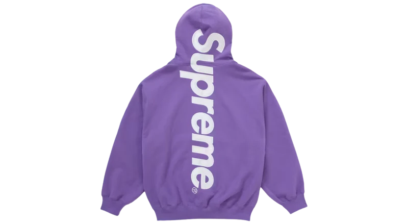 Supreme Satin Applique Hoodie Violet (FW25)